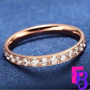 3MM Rose or Yellow Gold Anniversary/Eternity Band